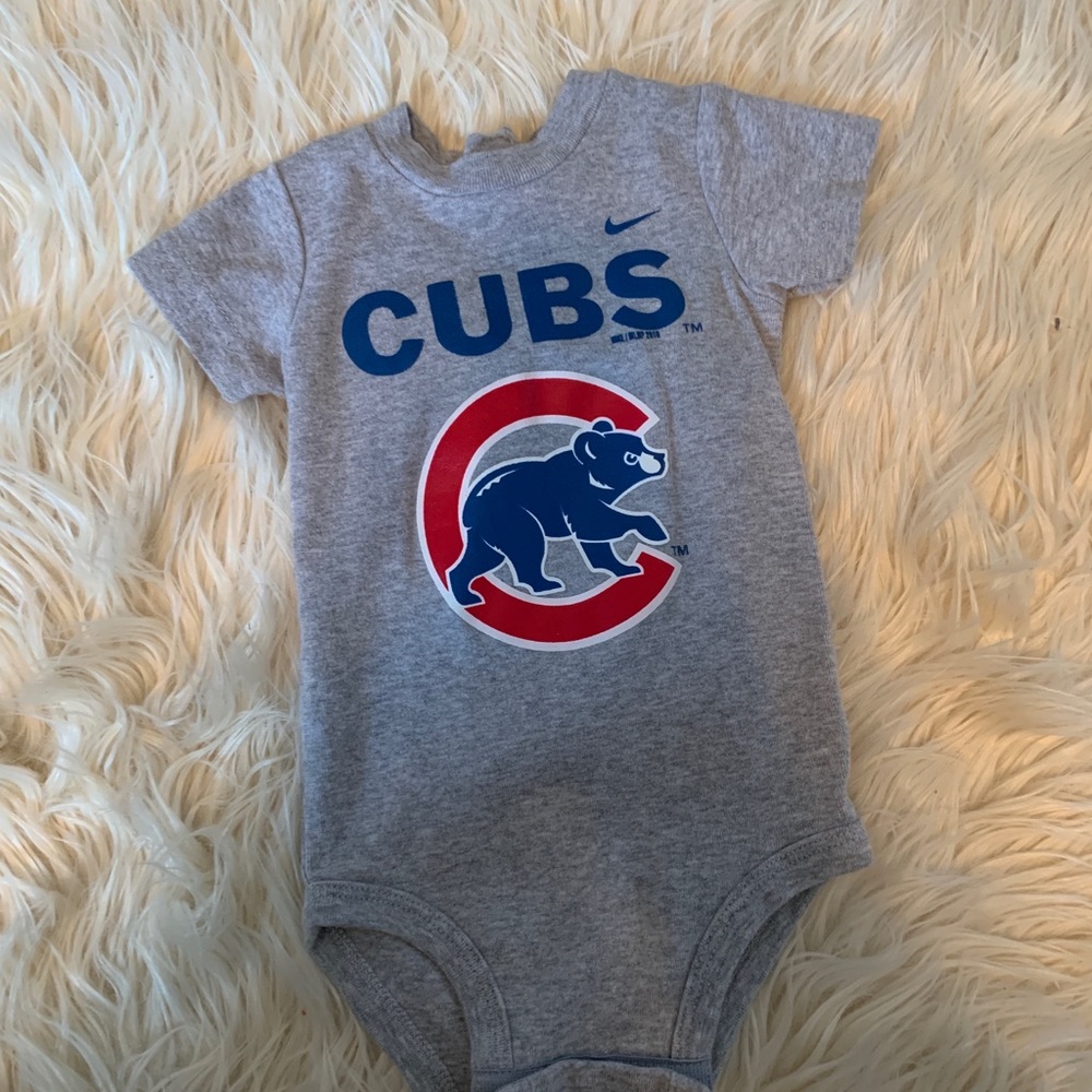 Go cubs go 6/9 month onesie